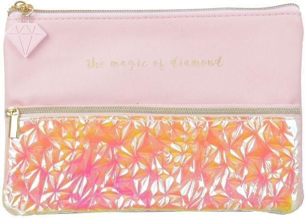 Пенал школьный NINGBO JOHNSHEN STATIONERY CO.,LTD розово-оранжевый