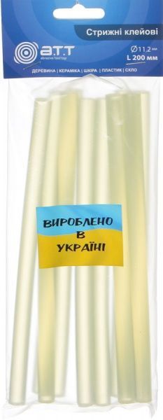 Стержни клеевые A.T.T. прозрачные 11 мм 10 шт.