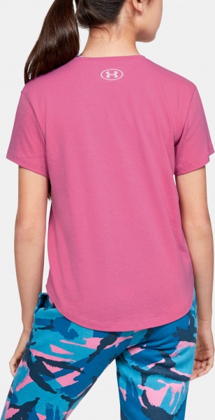 Футболка Under Armour Branded Repeat SS 1343852-669 р.L розовый