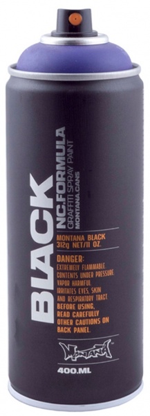 Краска аэрозольная Montana BLACK P 4100 Power фиолетовый мат 400 мл