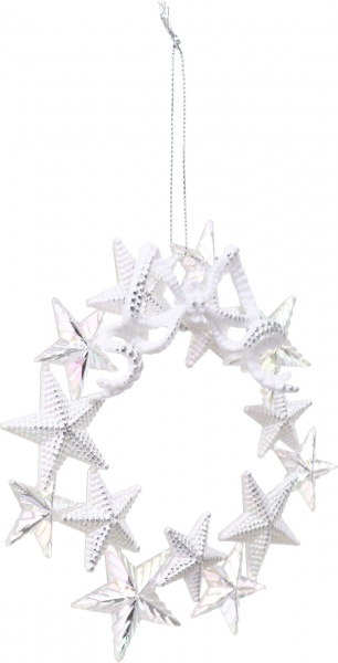 Подвеска пластиковая Global Treasure Веночек из звезд 14 см в ассортименте P2117014-B1/4