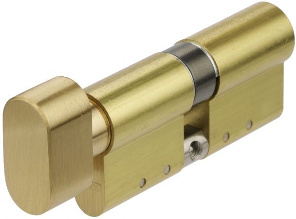 Цилиндр Abus KD15 35x35 ключ-вороток 70 мм матовая латунь