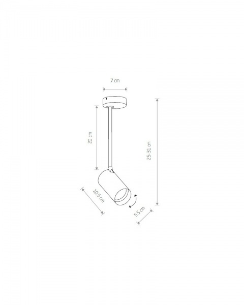 Спот Nowodvorski Mono Long 1x10 Вт GU10 белый/золото 7670 