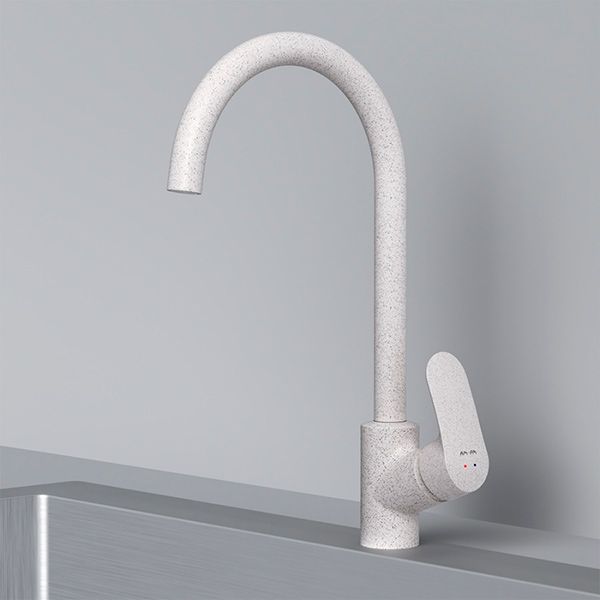 Смеситель для кухни AM.PM Like F80E07133 белый камень