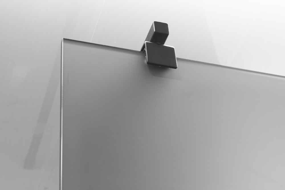 Стінка душова EGO Walk-in WAVE BLACK 100x200 см