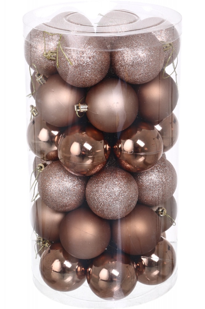 Набор елочных шаров 24IPC-10-BRW d 60 мм 41 шт./уп.