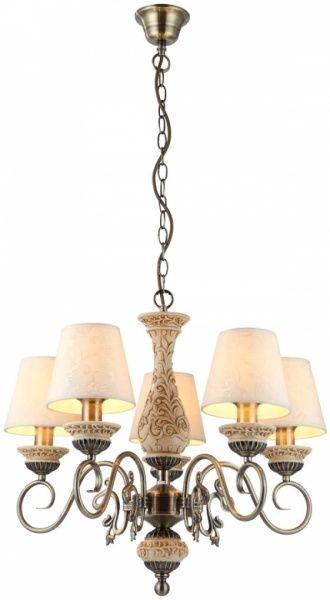Люстра подвесная Arte Lamp IVORY 5xE14 античная бронза 