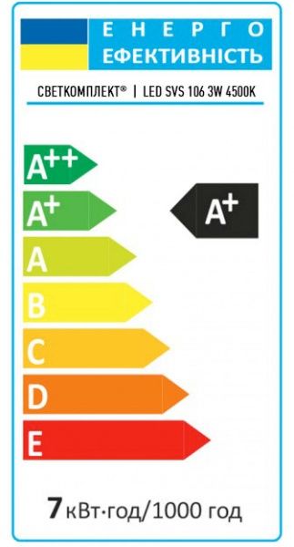 Светильник точечный Светкомплект SVS 106 с LED-подсветкой 3 Вт G5.3 4500 К хром 