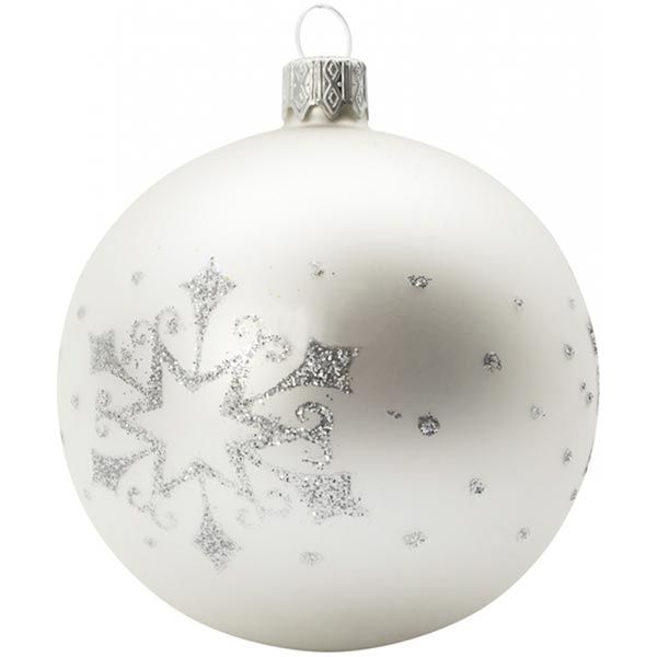 Шар стеклянный d80 1913Н серебряный