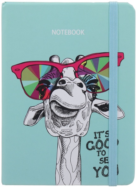 Книга для записей Жираф в очках А6 96 листов