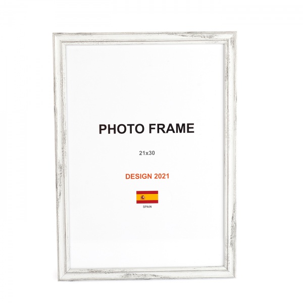 Рамка для фото 1 фото 21х30 см серый прованс 