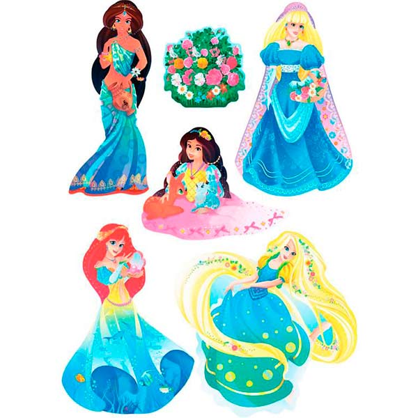 Декоративна наліпка Принцеси