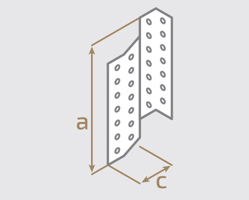 Кріплення для крокв праве Профсталь 32х250х1,8