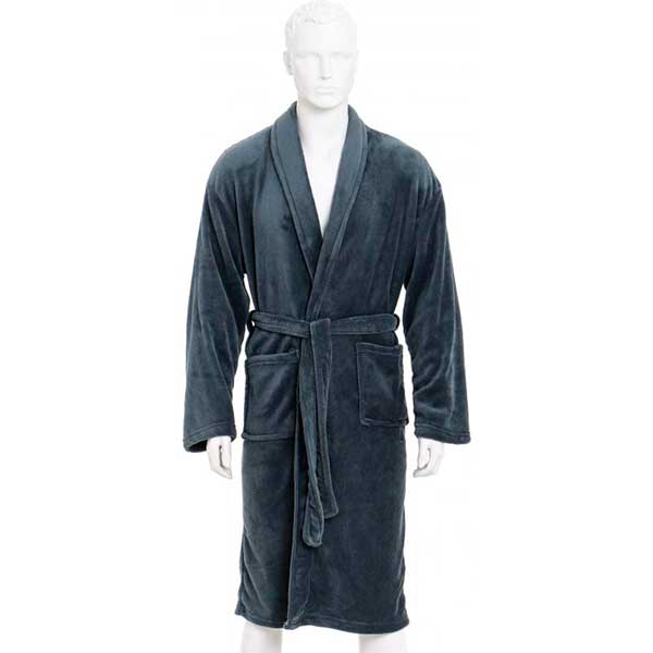 Халат чоловічий La Nuit Solid темно-сірий M