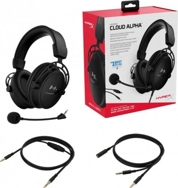 Наушники HyperX Cloud Alpha black (HX-HSCA-BK/WW) 