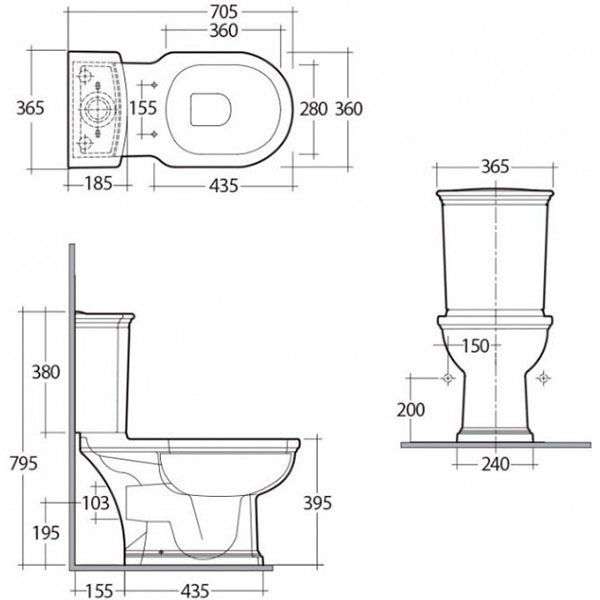 Унитаз-компакт R.A.K. Washington WT11AWHA