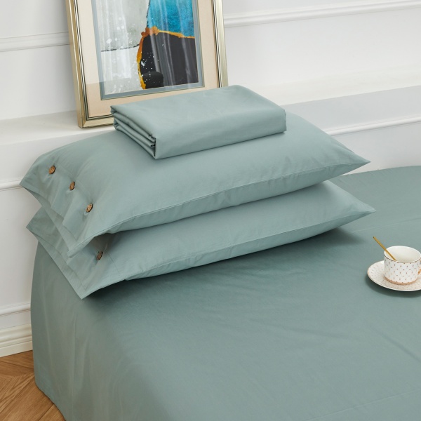 Комплект постільної білизни Solido 2 зелений La Nuit 