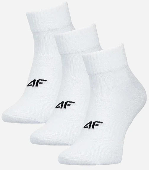 Шкарпетки 4F SOCKS CAS M440 (3pack) 4FWMM00USOCM440-10S р.43-46 білий 3 шт.