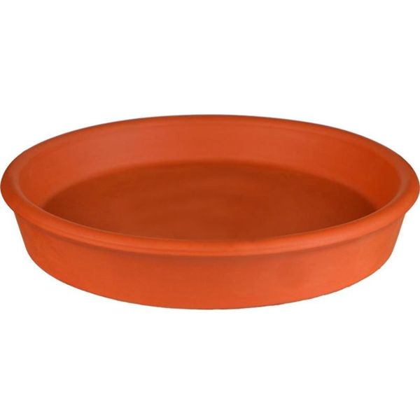 Поддон керамический Каменный цветок 1418 круглый терракот 