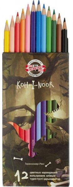 Олівці кольорові Dino 12 шт. 3592012007Ks Koh-i-Noor