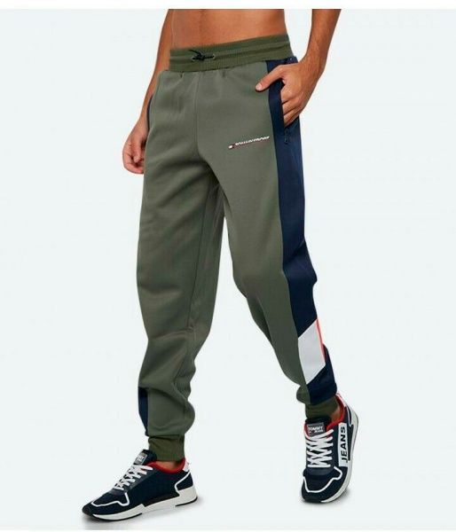 Брюки Tommy Hilfiger Sport BLOCKED FLEECE PANT CUFFED S20S200211302 р. S оливковый