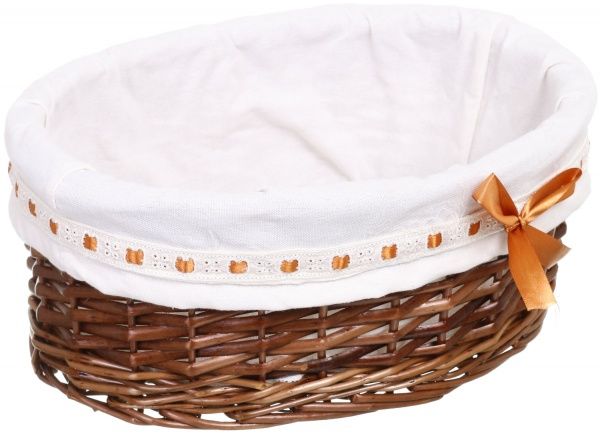 Кошик плетений з текстилем 34x26x14 см HQ13-10CD-4 