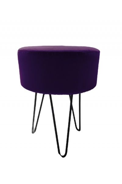 Пуф Марбет Burro Metal Kronos 37 фиолетовый 
