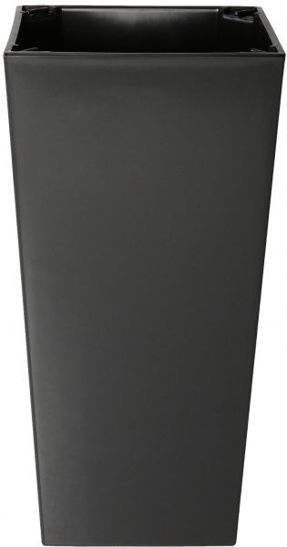 Горшок пластиковый Plastkon ELISE глянцевый квадратный 52,2 л антрацит 