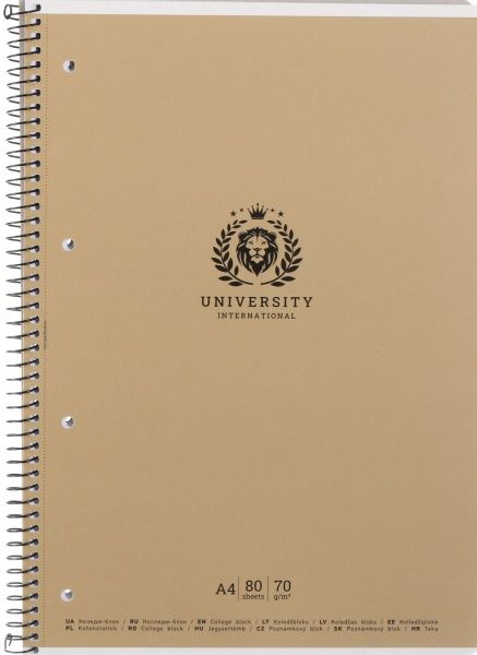 Блокнот А4 80 листов клетка A4-CC-080-6503K Школярик