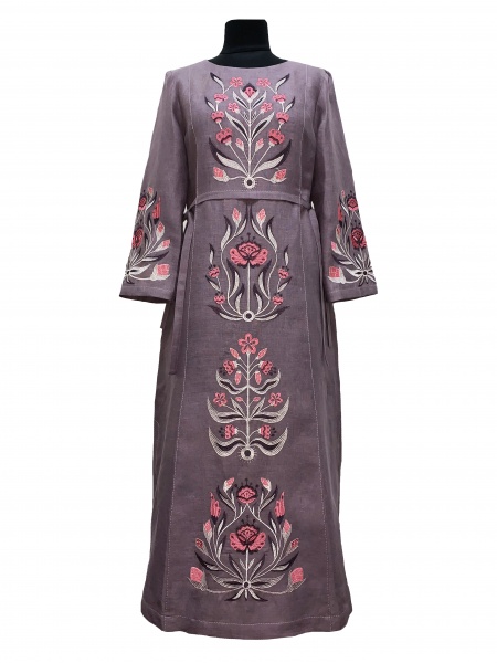 Сукня Галерея льону Тиса какао р. 52 0080/52/1463 