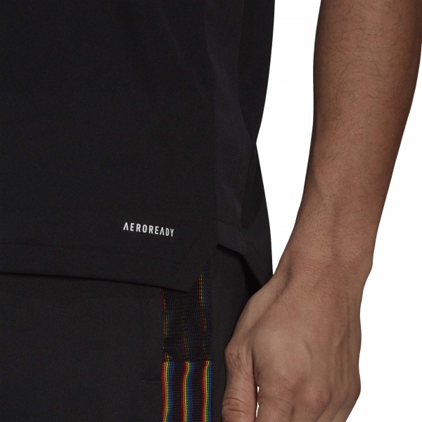 Футболка Adidas TIRO JSY PRIDE GS4721 р.S чорний