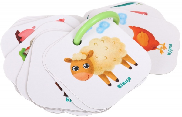 Розвивальна гра Vladi Toys Картки на кільці Лічба. Ферма VT2000-04