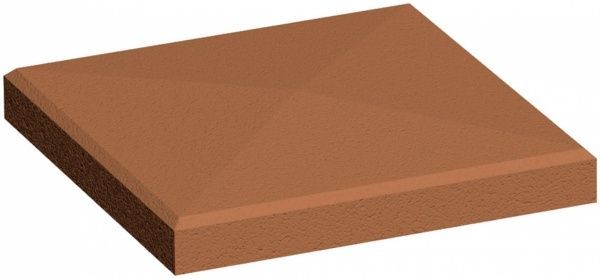 Кришка на стовп 480x480x80 мм бежевий 