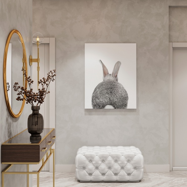 Картина на холсте Зайка з хвостиком 50x70 см WS Holst 14082211 