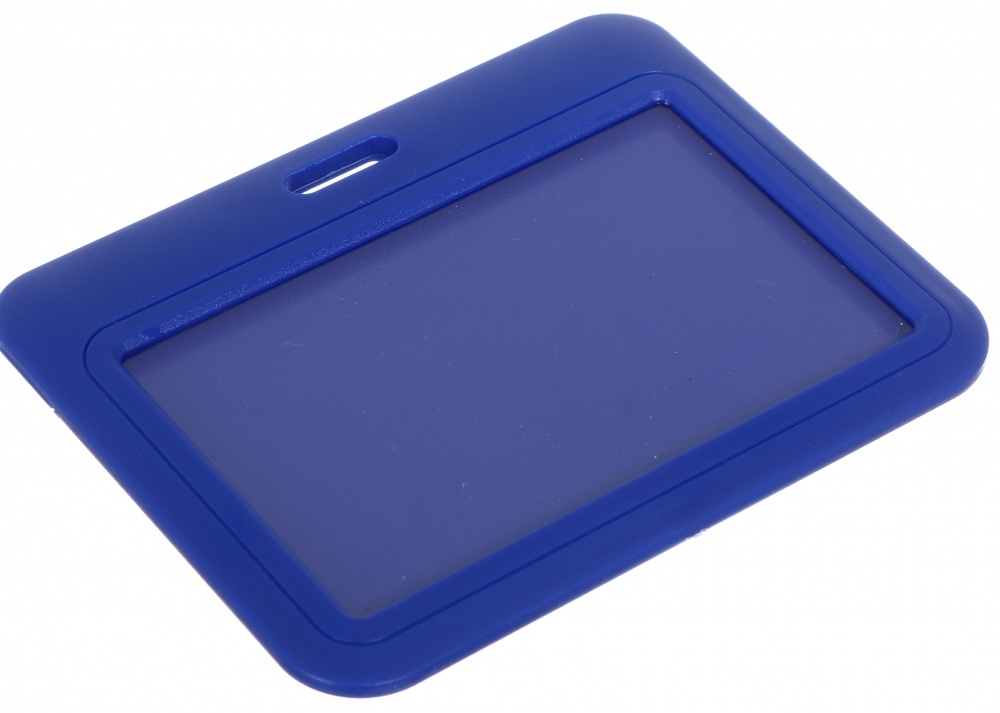 Бейдж горизонтальний 55х85 мм синій Nota Bene