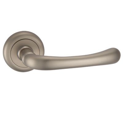 Ручка на розетці Solo А-2075 матовий нікель