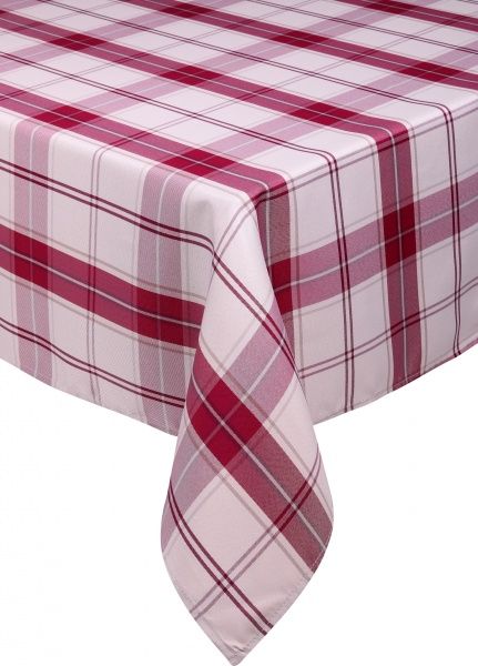 Скатерть Клетка 140x180 см красный 