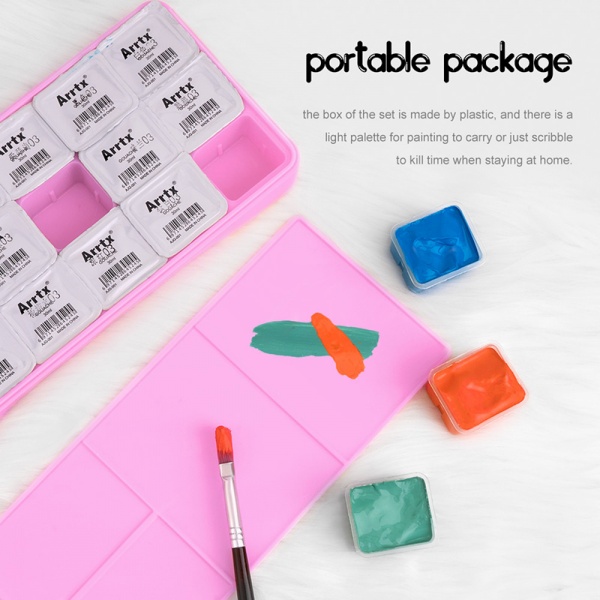 Набор гуашевых красок AJG-001-18D 18 цветов 30 мл LC302307 Arrtx