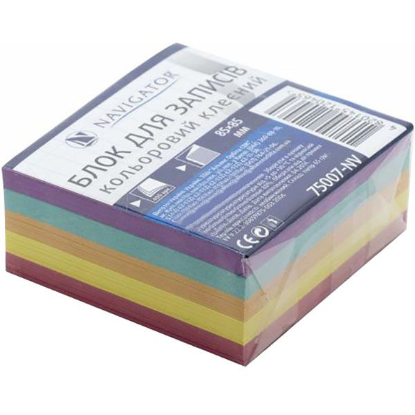 Папір для нотаток 75003NV 85x85 мм 400 шт. кольоровий Navigator