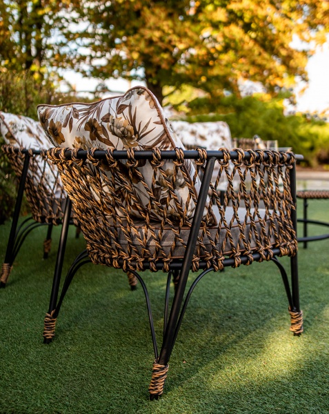 Комплект мебели Украинские конструкции Форца 3 черный с бежевым 