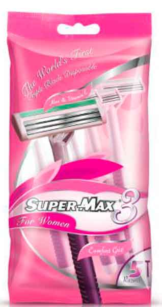Станки одноразовые Super-Max для женщин 5 шт.