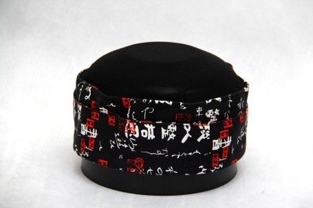 Шапка кухаря Lux-Form Ієрогліфи р. універсальний чорний