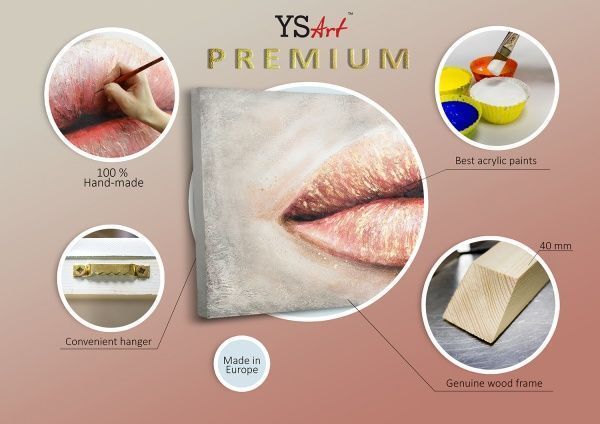 Картина Поцелуй 70x140 см Юрис Проф Арт 