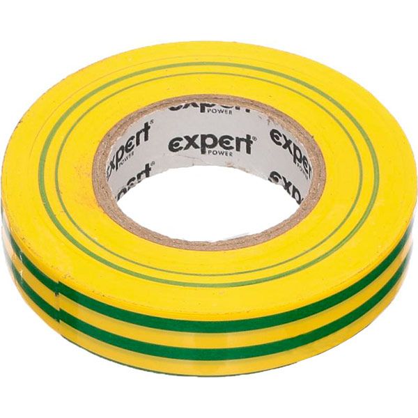 Ізострічка Expert Power ПВХ 0,13x15 мм 25 м жовто-зелена ПВХ