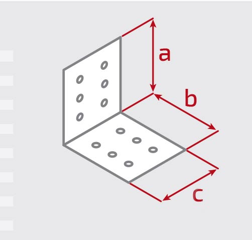 Уголок перфорированный Profstal равносторонний 80x80x100 мм 1,8 мм
