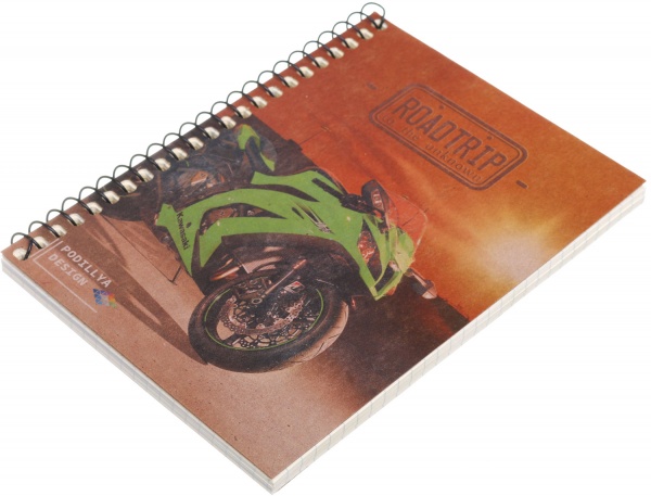 Тетрадь школьная Крафт А6 на пружину 60 листов в клеточку