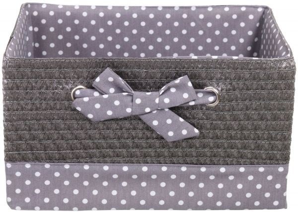 Кошик плетений з текстилем Tony Bridge Basket 40x30x22 см DSA16-6AB-3 
