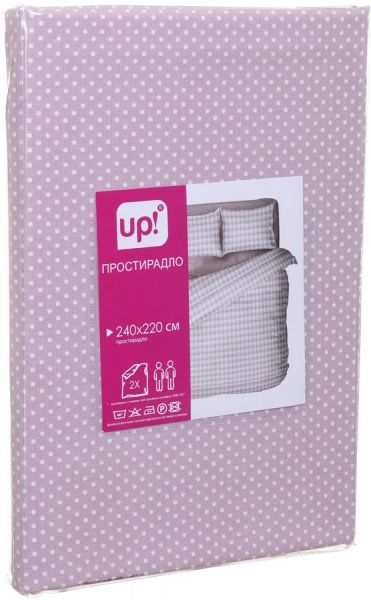 Простынь горошок 160x220 см розовый UP! (Underprice) 