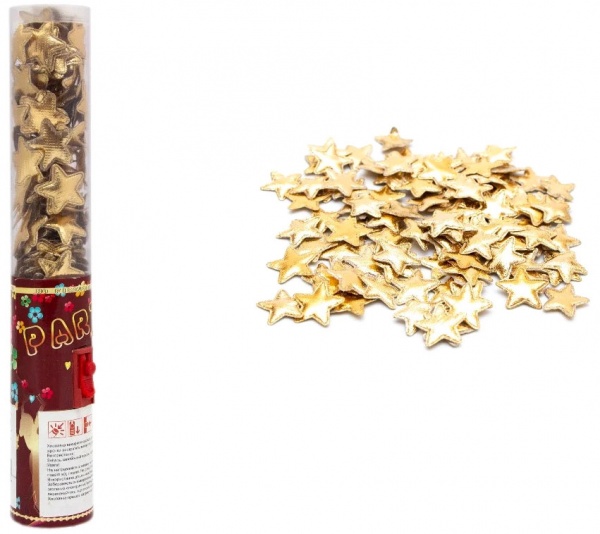 Хлопушка конфетти - звездочки 25 см 400645 