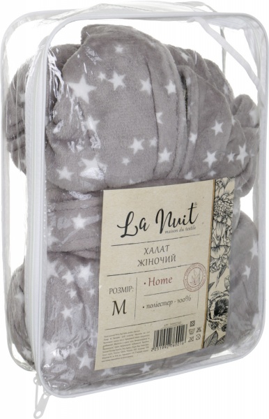 Халат жіночий La Nuit Зіроньки р. M сірий 
